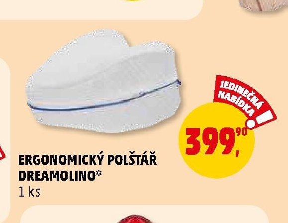 ERGONOMICKÝ POLŠTÁŘ DREAMOLINO*