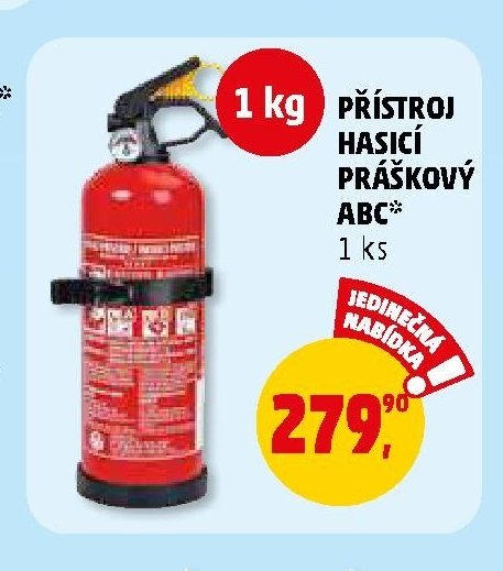 PŘÍSTROJ HASICÍ PRÁŠKOVÝ ABC