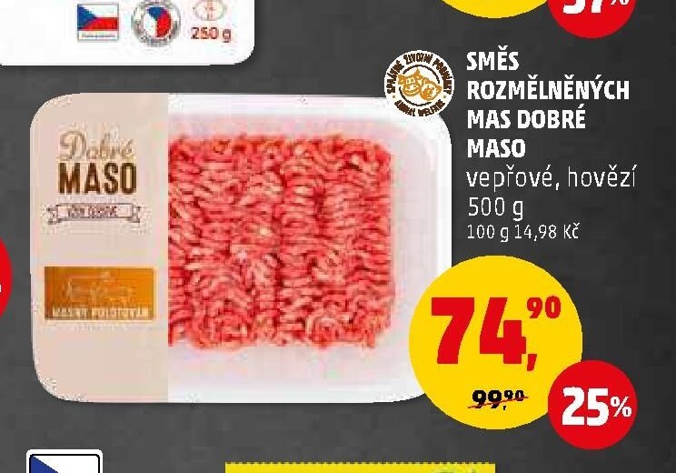 Směs rozmletých mas Dobré maso
