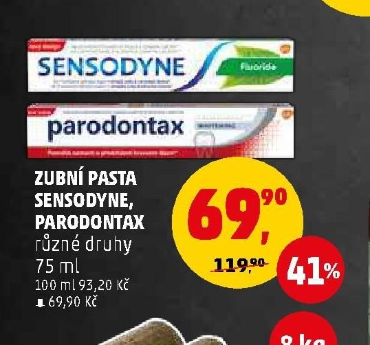Zubní pasta Sensodyne, Parodontax