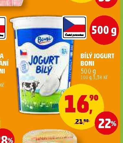 Bílý jogurt Boni