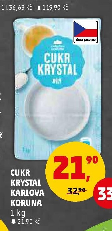 Cukr krystal Karlova Koruna, 1 kg