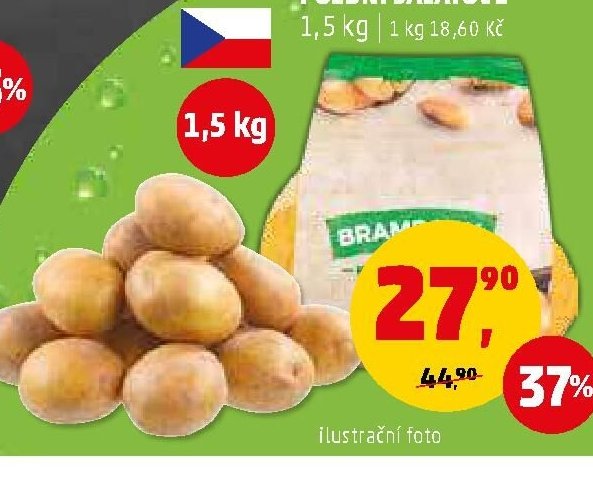 Brambory konzumní pozdní salátové, 1,5 kg