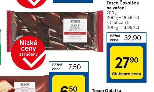 Tesco Čokoláda na vaření