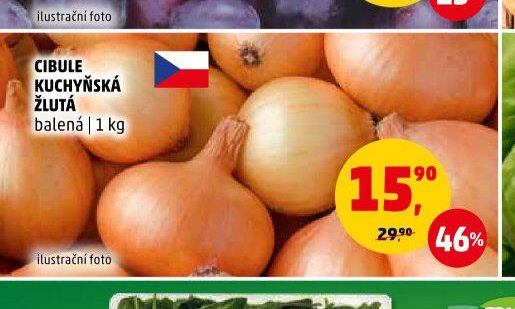 Cibule kuchyňská žlutá balená