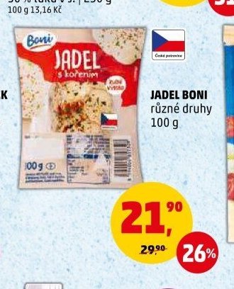 JADEL BONI různé druhy