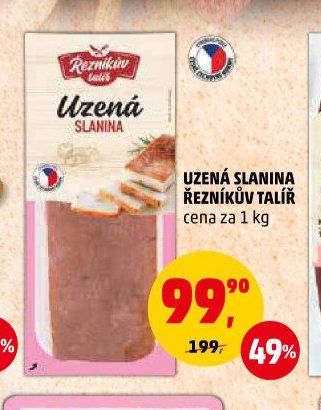 Uzená slanina Řezníkův talíř