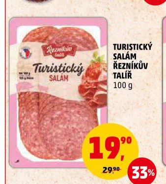 Turistický salám Řezníkův talíř