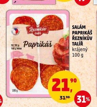 Salám Paprikáš Řezníkův talíř