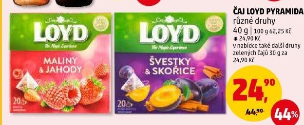 Čaj Loyd - pyramidový