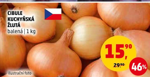Cibule kuchyňská žlutá