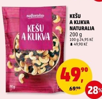 Kešu a klikva Naturalia