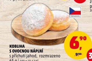 Kobliha s ovocnou náplní