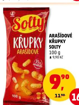 Křupky arašídové Solty