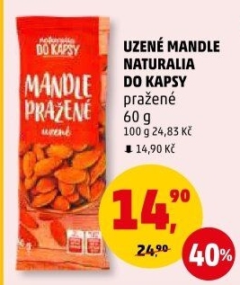 Mandle uzené pražené Naturalia