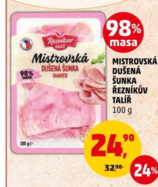 Mistrovská dušená šunka Řezníkův talíř