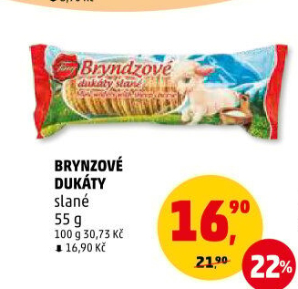 Oplatky brynzové dukáty Tina