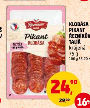 Pikantní klobása Řezníkův talíř