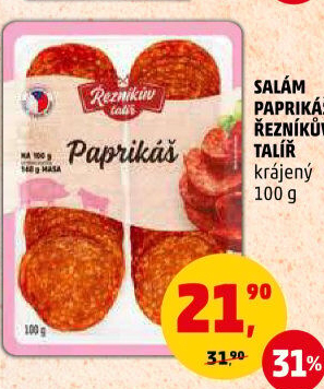 Salám Paprikáš Řezníkův talíř