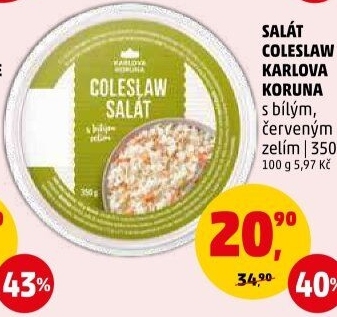 Salát coleslaw Karlova Koruna
