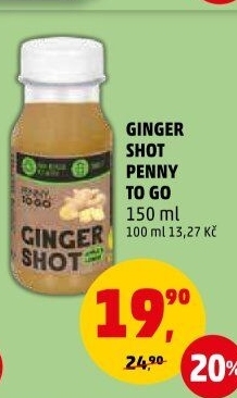 Šťáva Ginger Shot Penny To Go