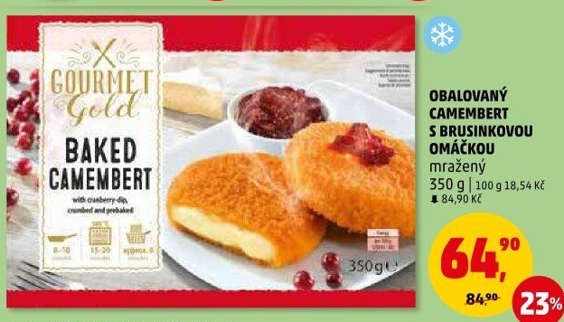 Sýr Camembert smažený mražený Gourmet Gold
