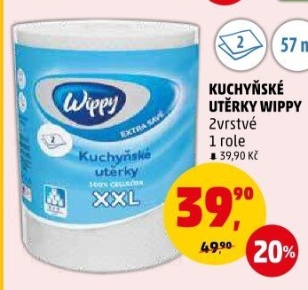 Utěrky kuchyňské 2vrstvé XXL Wippy