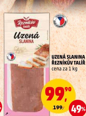 Uzená slanina Řezníkův talíř