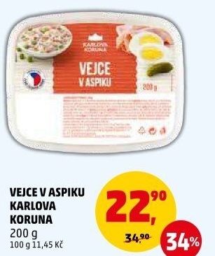 Vejce v aspiku Karlova Koruna