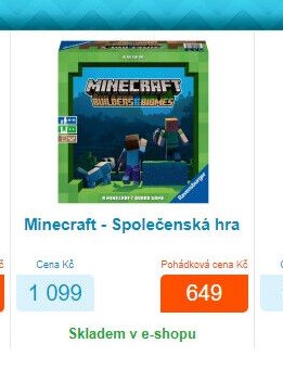 Minecraft - Společenská hra