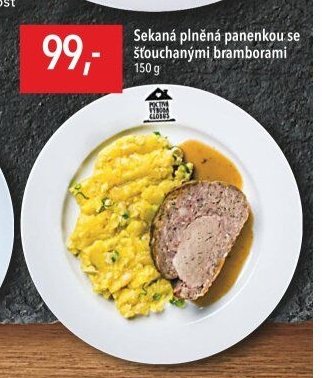 Sekaná plněná panenkou se šťouchanými bramborami