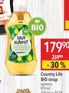 Agávový sirup Bio Country Life