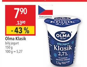 Bílý jogurt Klasik Olma