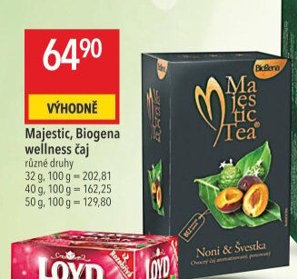 Čaj ovocný Majestic Tea Biogena