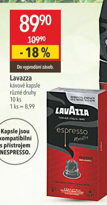 Kapsle pro Nespresso Lavazza