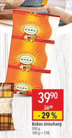 Kokos strouhaný Ensa