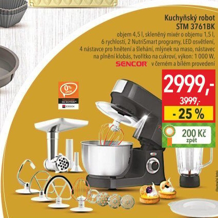 Kuchyňský robot Sencor STM63761BK