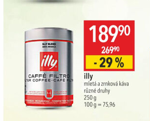 Mletá káva Espresso Illy