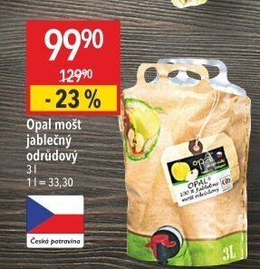 Mošt jablečný Opal