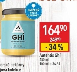 Přepuštěné máslo Ghí Autentis