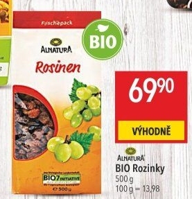 Rozinky bio Alnatura
