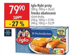 Rybí prsty mražené Iglo