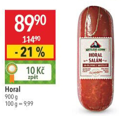 Salám Horal Kostelecké uzeniny