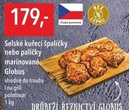 Selské kuřecí stehna marinovaná Globus