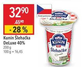 Šlehačka de luxe Mlékárna Kunín 40%