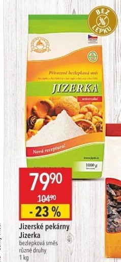 Směs bez lepku Jizerka Jizerské pekárny