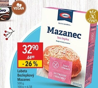 Směs na mazanec bez lepku Labeta