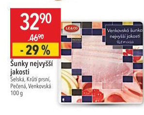 Šunka venkovská nejvyšší jakosti LE&amp
