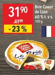 Sýr Brie Coeur de Lion