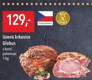 Uzená krkovice s kostí Globus
